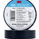 3M Temflex izolācijas lente 165, melna 25mm x 25m