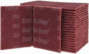 3M Scotch-Brite VF (sarkans) 115mm x 230mm (64659) (25)