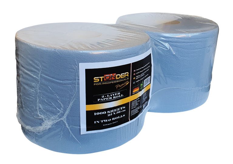 STONDER Handy papīrs, 22cm x 36cm, 1000 loksnes, 2 slāņi, 1 gab., zils