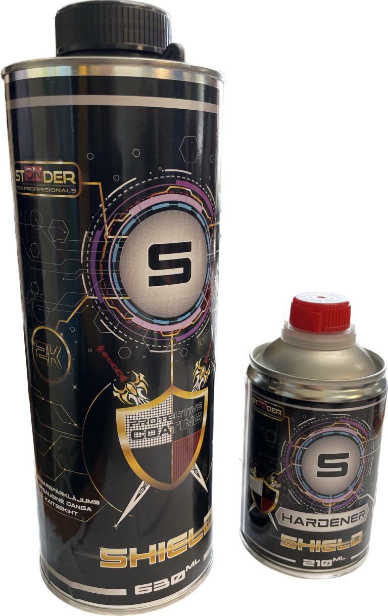 STONDER SHIELD Aizsargkomplekts., melns 630ml+210ml