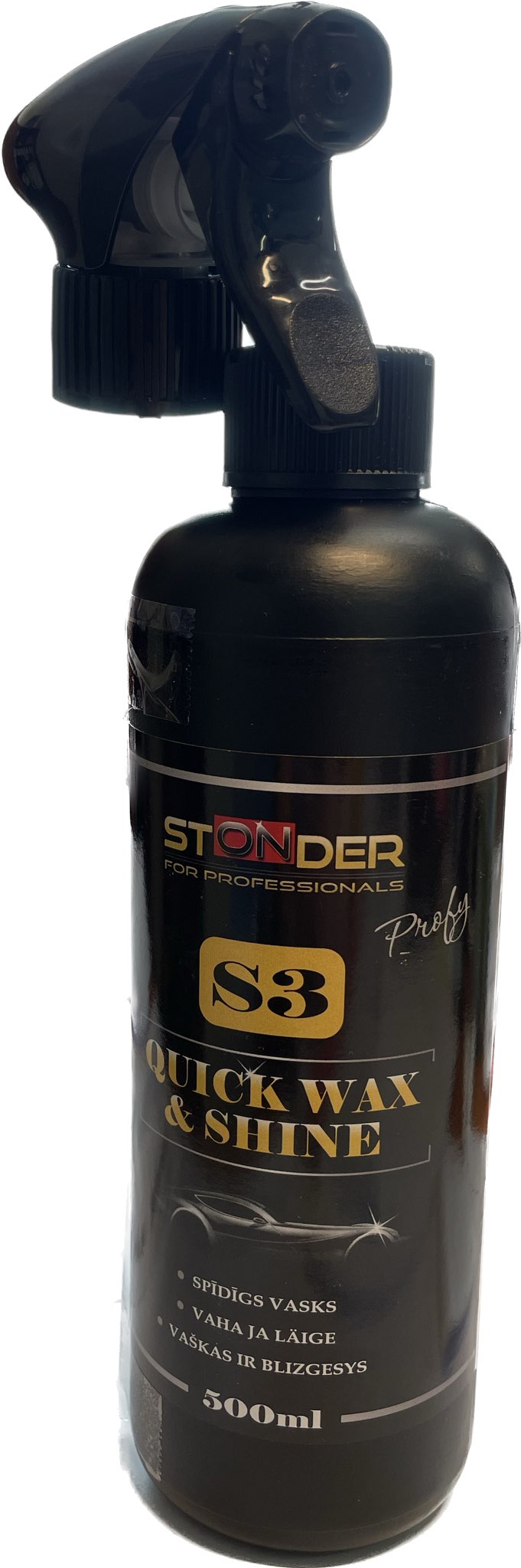 STONDER QUICK WAX & SHINE S3 izmidzināms vasks 500ml
