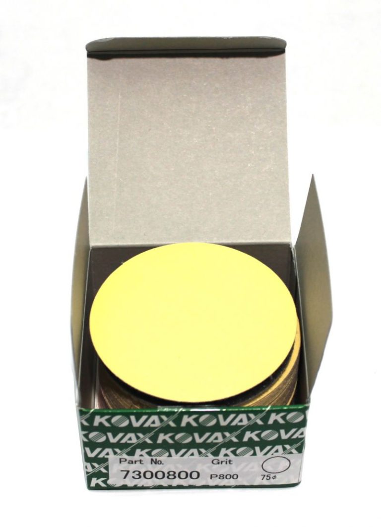 KOVAX YELLOW FILM SUPER TACK diski Ø75mm P800 50gb