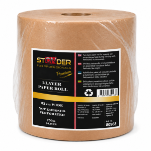 STONDER 1-slāņu papīrs, 32cmx780m, oranžs