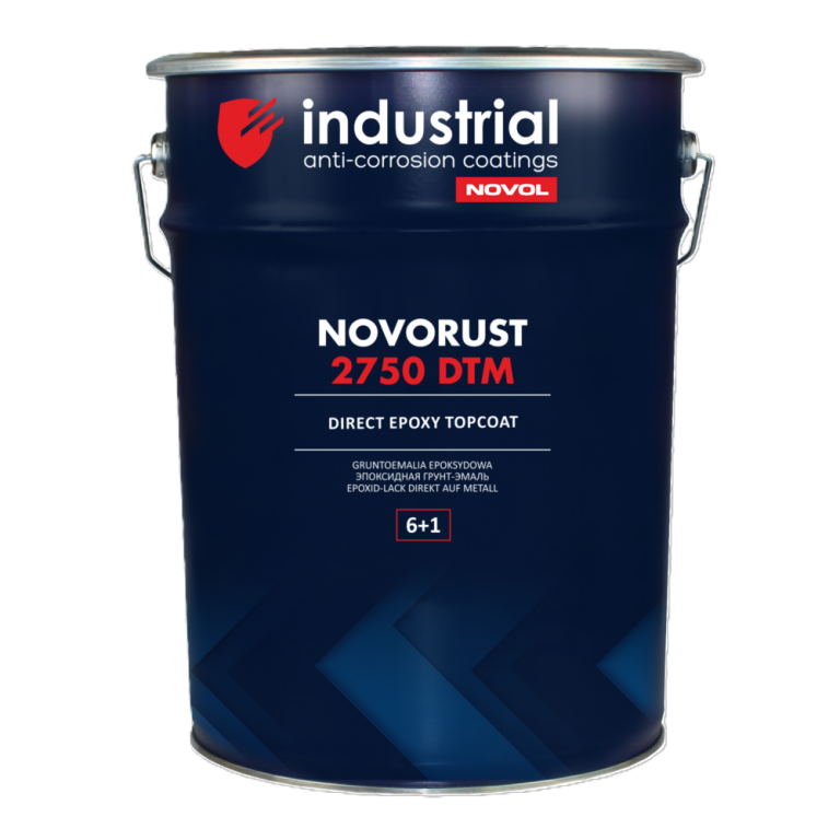 NOVORUST 2750 — epoksīda gruntskrāsa, 50% spīdums, 8,5 l